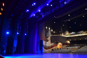 Stage view in the Shell Theatre
